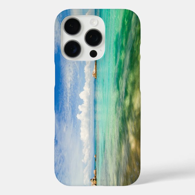 Meeresansicht Grün iPhone 16 Pro Hülle (Rückseite)