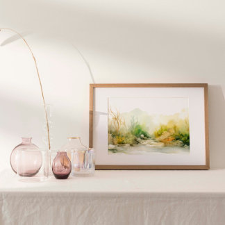 Meeresbänder: Bunte Algen und Kelp Garden Poster