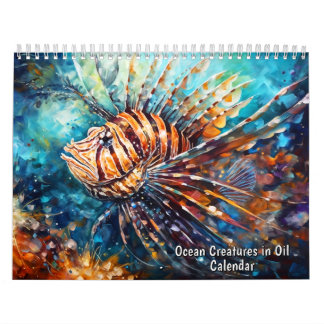 Meeresbewohner in Öl – Kalender