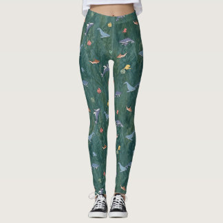 Meeresbewohner (Wal, Tintenfisch & Hai) Leggings