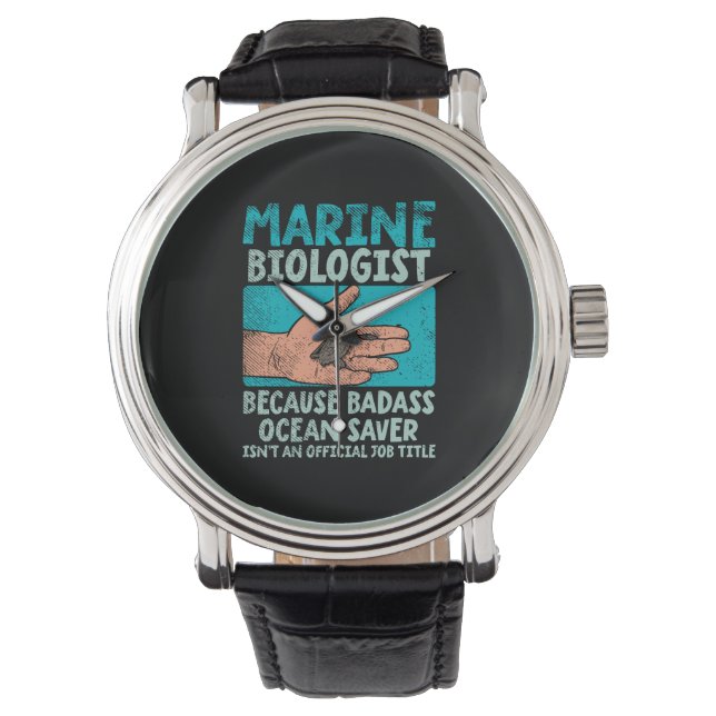 Meeresbiologe Armbanduhr (Vorderseite)