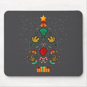 Meeresbiologe Biologie Muscheln Korallen Weihnacht Mousepad