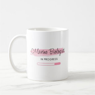 Meeresbiologe im Gange - Personalisiert Kaffeetasse