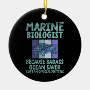 Meeresbiologe Meeresbiologie Keramik Ornament