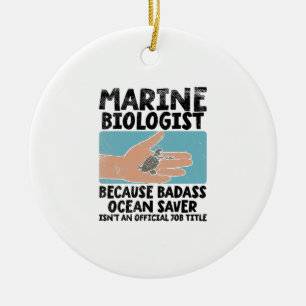 Meeresbiologe Meeresbiologie Keramik Ornament