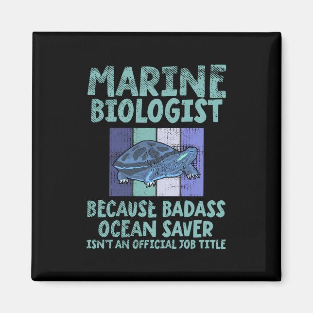 Meeresbiologe Meeresbiologie Magnet (Vorne)