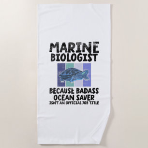 Meeresbiologe Meeresbiologie Strandtuch