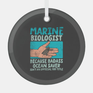 Meeresbiologe Ornament Aus Glas