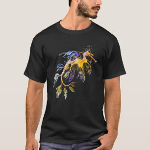 Meeresblättriger Drache Seepferd Meereslebewesen T-Shirt