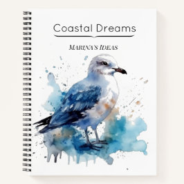 Meeresbrise: Aquareller Seagull Notizbuch
