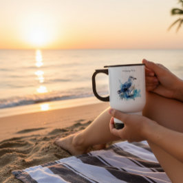 Meeresbrise: Aquareller Seagull Reisebecher