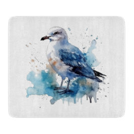 Meeresbrise: Aquareller Seagull Schneidebrett