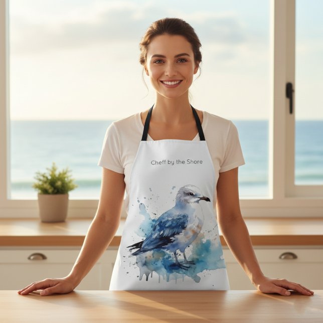 Meeresbrise: Aquareller Seagull Schürze (Von Creator hochgeladen)
