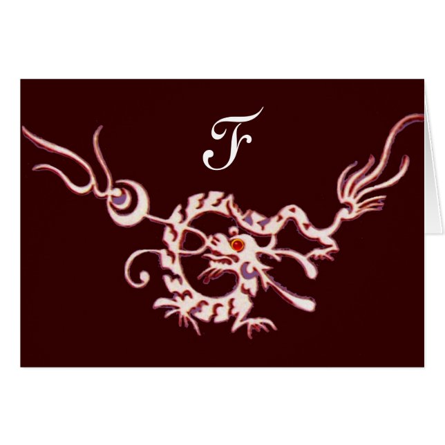 MEERESDRAGON 2 MONOGRAM, rot schwarz (Vorderseite (Horizontal))