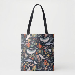 Meeresflora und -fauna tasche