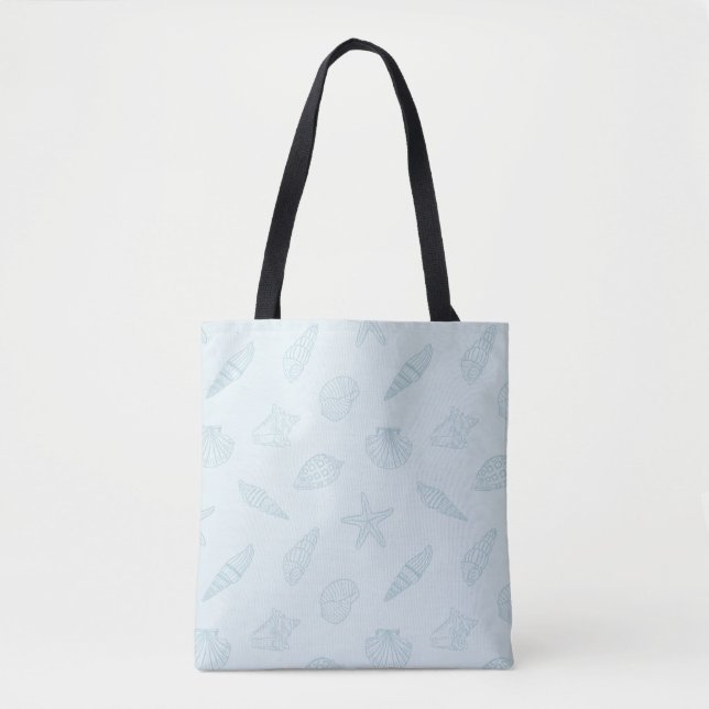 Meeresfrüchte Blauer Meeresgrund Tasche (Vorderseite)