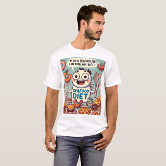 Meeresfrüchte Ernährung: Siehe Nahrung, Nahrung es T-Shirt