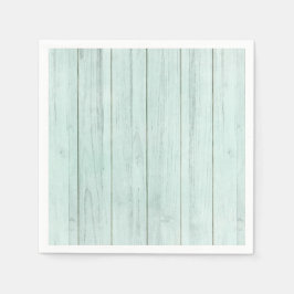 Meeresfrüchte Grüne Pastel Türkis Rustikales Holz Serviette