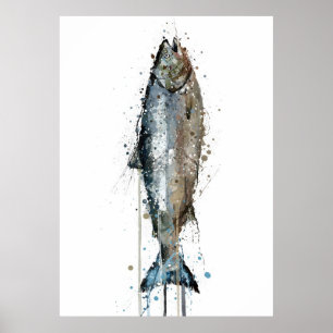 Meeresfrüchte Lachs Poster