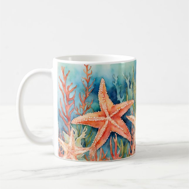Meeresfrüchte Meereswelt Seashells Kaffeetasse (Links)