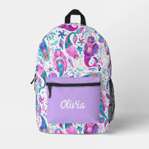 Meeresfrüchte Muscheln + Seeteufel Bedruckter Rucksack