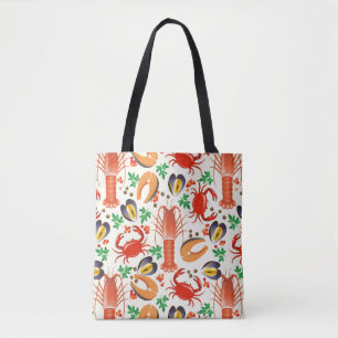 Meeresfrüchte-Muster Tasche