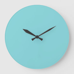 Meeresfrüchte Personalisiertes Aqua Aquamariner H Große Wanduhr
