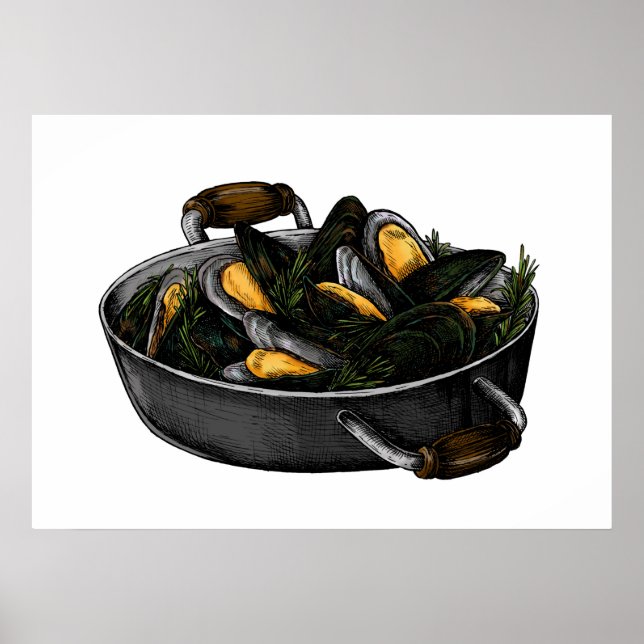 Meeresfrüchte Poster (Vorne)