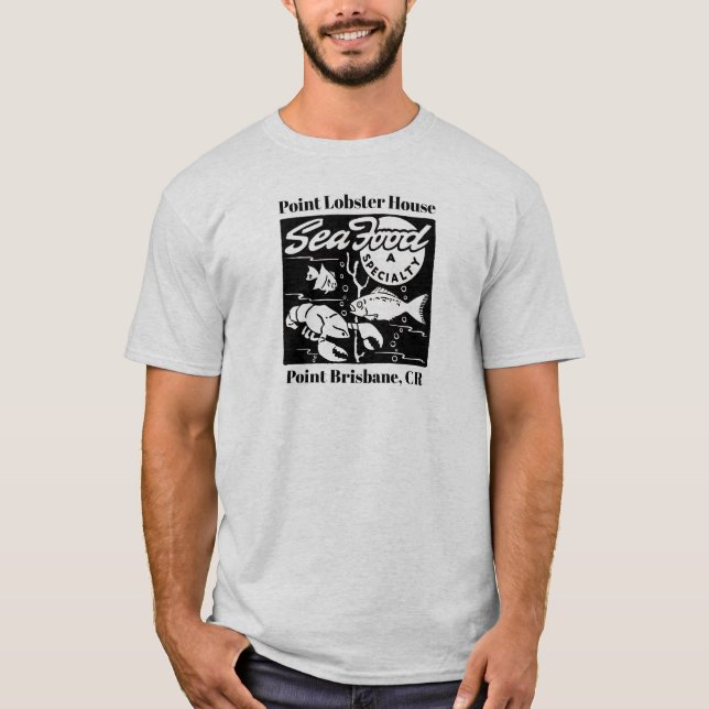 Meeresfrüchte-Restaurant besonders angefertigt T-Shirt (Vorderseite)