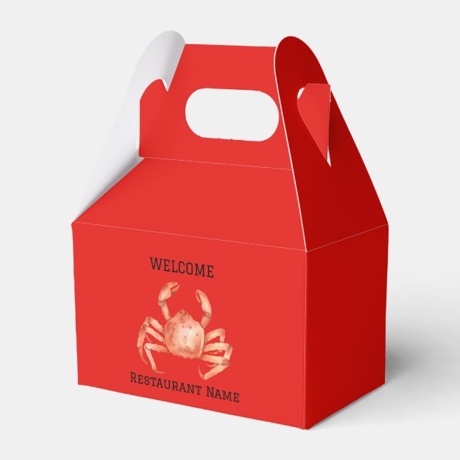 Meeresfrüchte Restaurant Willkommen Red Crab Perso Geschenkschachtel (Vorderseite)
