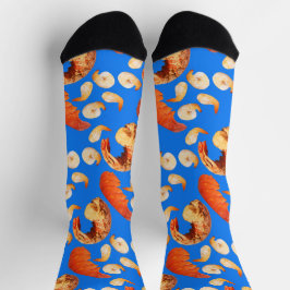 Meeresfrüchte Überraschung Hummer Garnelen Socken