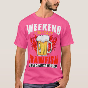Meeresfrüchte-Wochenende-Prognose Kraubfisch mit C T-Shirt