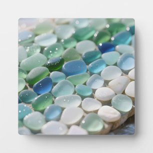 Meeresglas-Mosaik Ozean-Blues Tranquil Fotoplatte