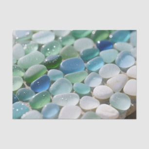 Meeresglas-Mosaik Ozean-Blues Tranquil Seidenpapier