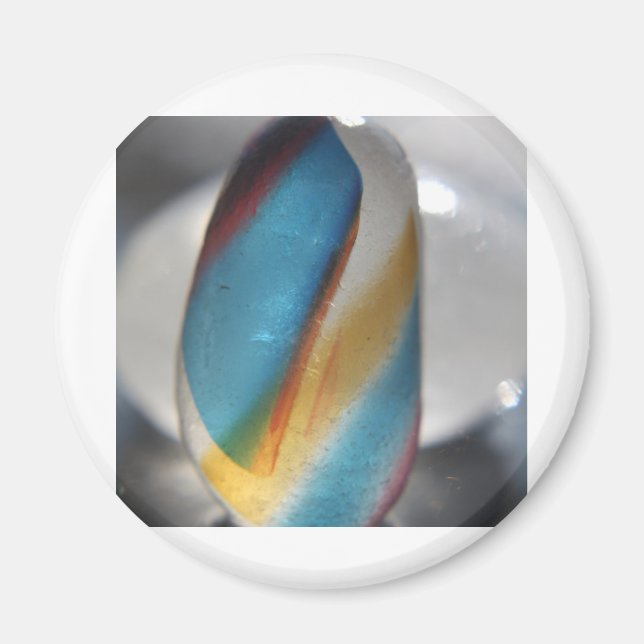 Meeresglas Regenbogen Magnet (Vorne)