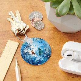 Meeresgrund Schlüsselanhänger