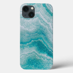 Meeresgrüne Marmorstruktur Case-Mate iPhone Hülle