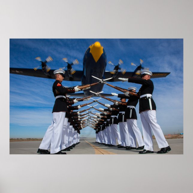 Meereskorps - Stille Bohrplattform Poster (Vorne)