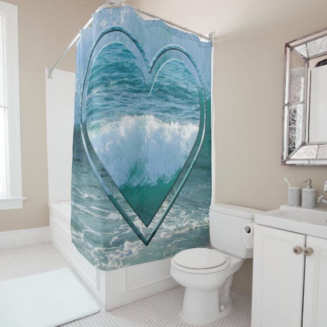 Meeresküste Duschvorhang (Beispiel)