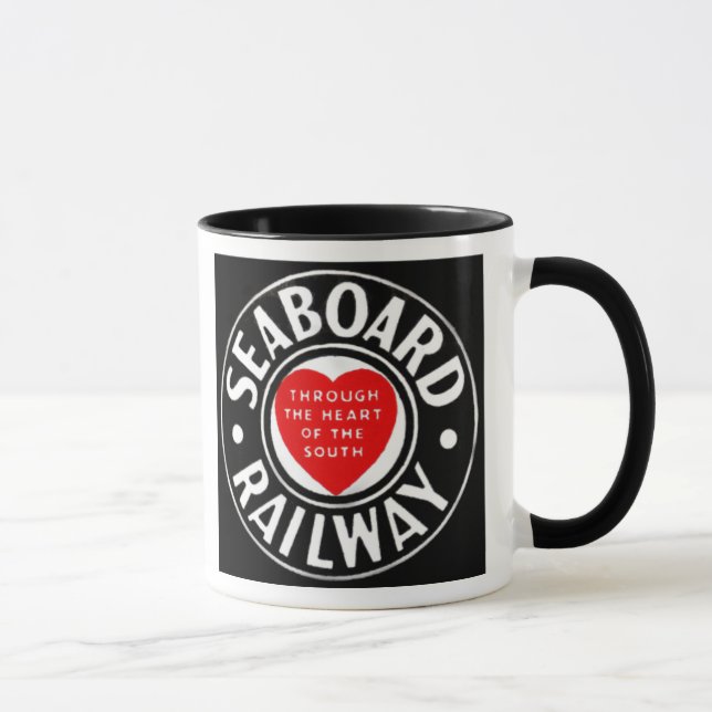 Meeresküste-Luftverkehrslinie Bahnherz-Logo Tasse (Rechts)