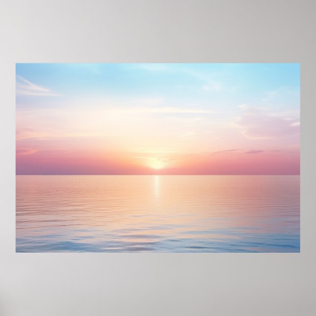 Meereslandschaft Meditation Ruhe Poster (Vorne)