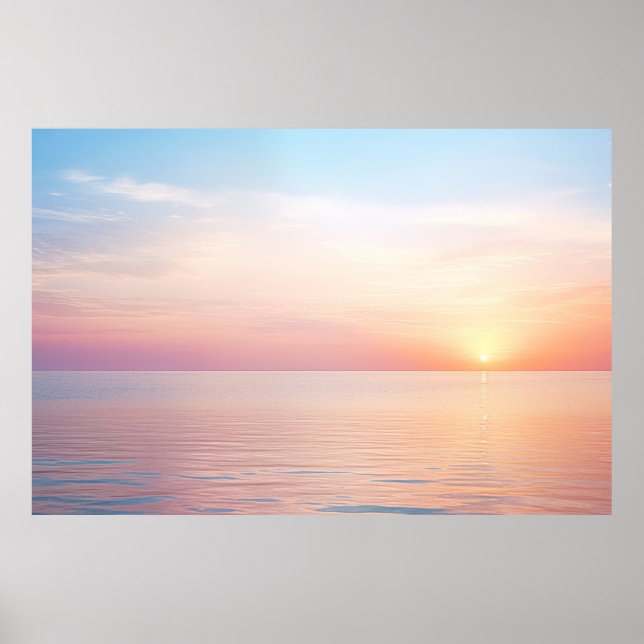 Meereslandschaft Meditation Ruhe Poster (Vorne)