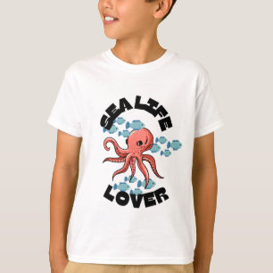 Meereslebefresser Oktopus Kinder T - Shirt