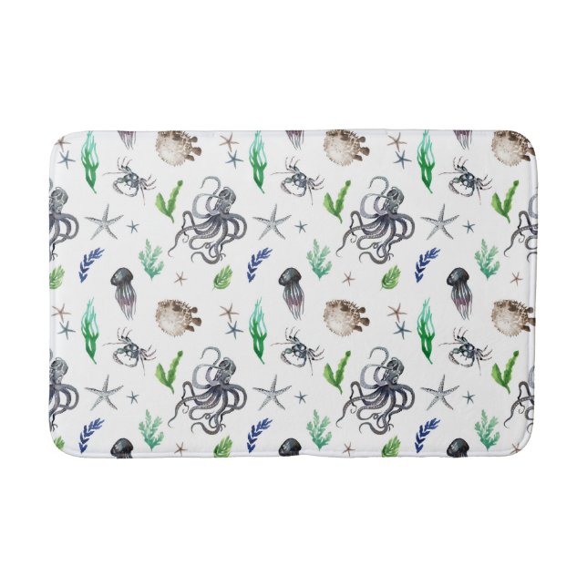 MEERESLEBEN BADEMATTE (Vorderseite)