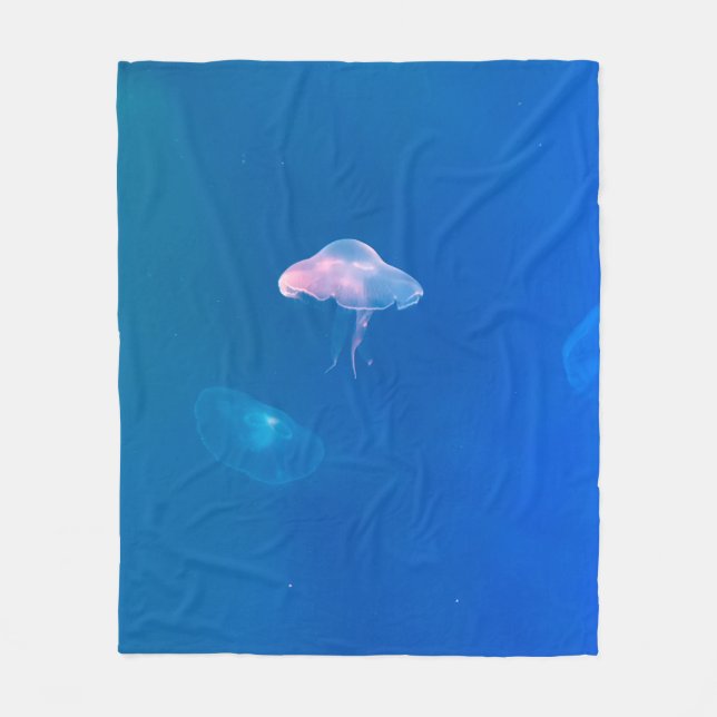 Meeresleben Fleecedecke (Vorderseite)