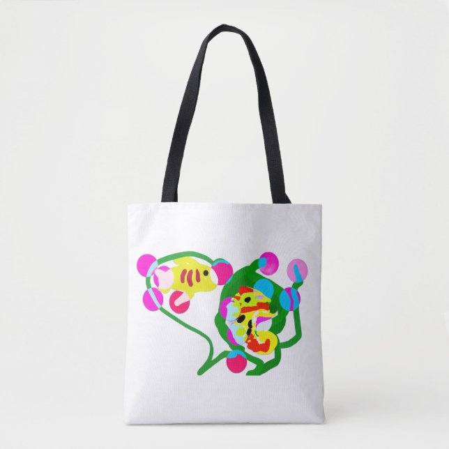 Meeresleben Freude Tasche (Vorderseite)