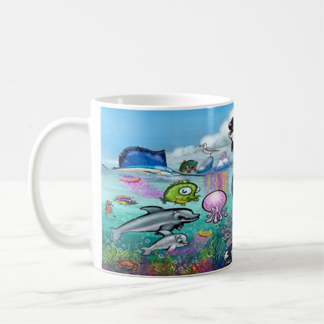 Meeresleben Kaffeetasse (Links)