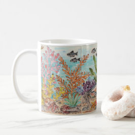 Meeresleben Krebskorb Muscheln Art Kaffeetasse