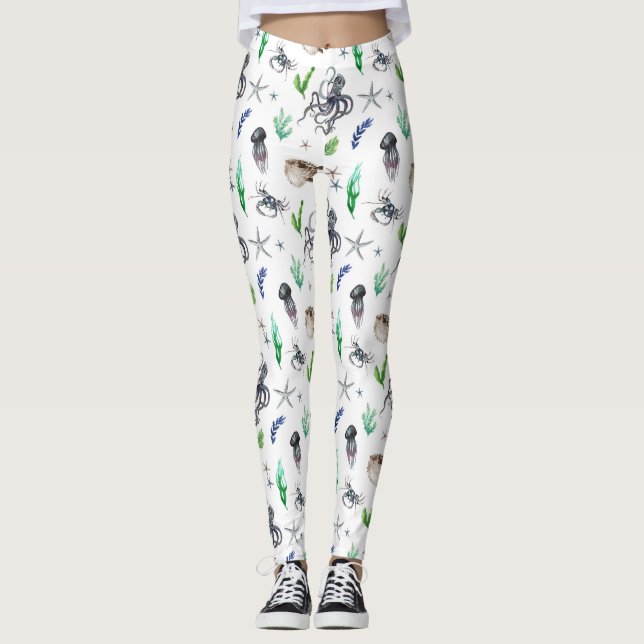 MEERESLEBEN LEGGINGS (Vorderseite)