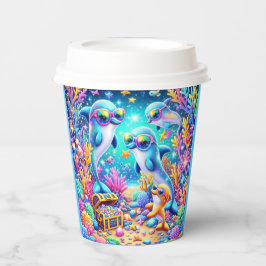 Meeresleben Pappbecher